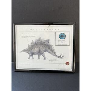 Jurasic Park Dinosaur Stegosaurus Print The Lost World 1997 Universal Studios